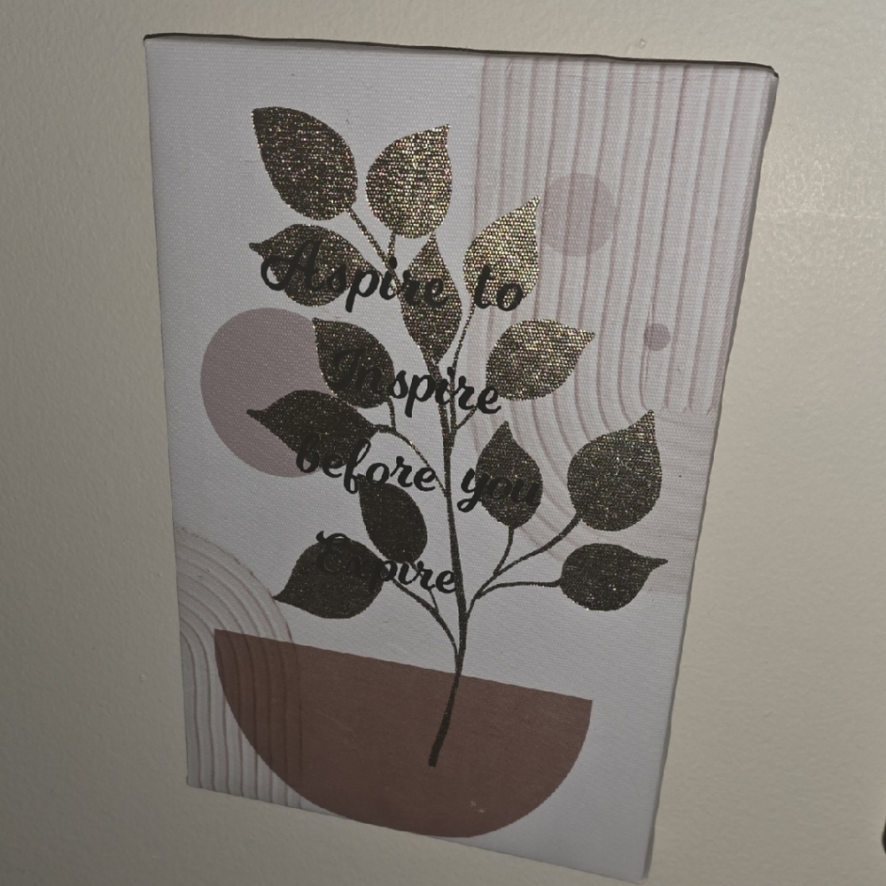 Elegant Brown and Gold Leaf Wall Art